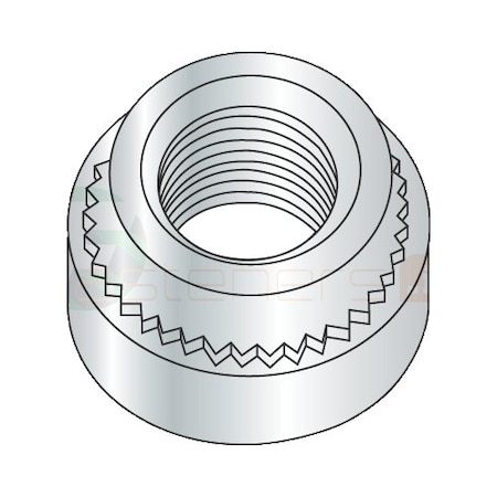 Newport Fasteners Self Clinching Lock Nut, 1/4"-20, Steel, Zinc Plated, 6000 PK 500315